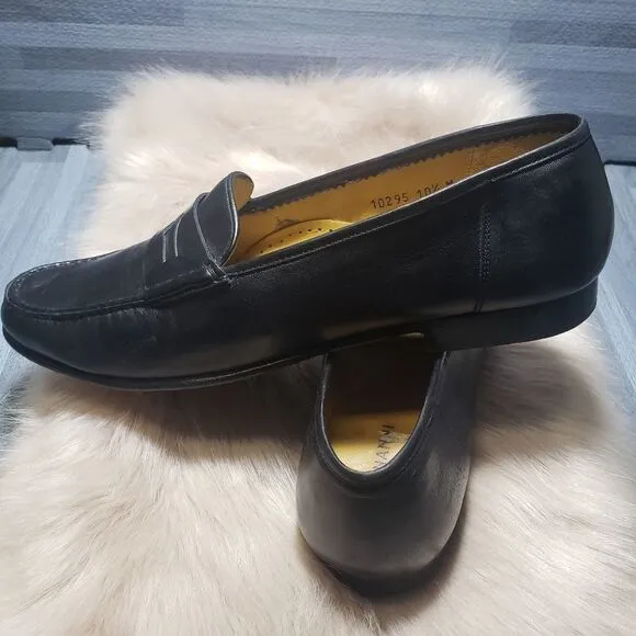 Magnanni Black leather Men's shoes