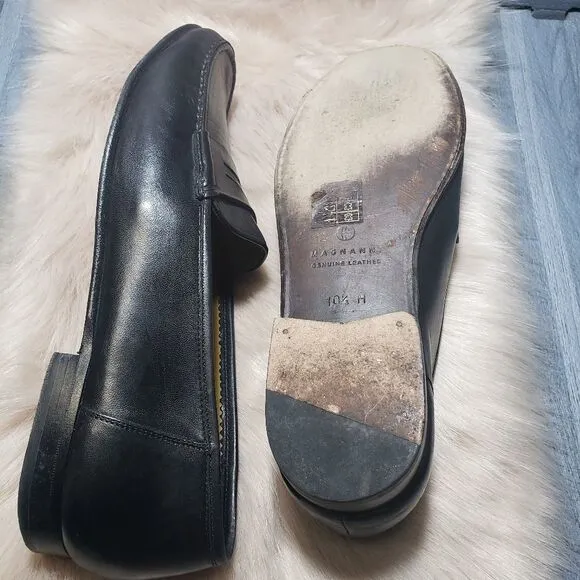 Magnanni Black leather Men's shoes