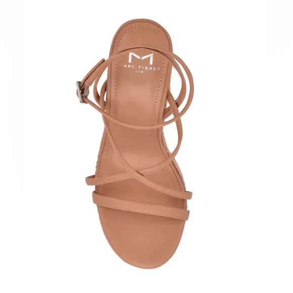Marc Fisher LTD Medium Natural Fetch Espadrilles Platform Sandals Women’s 9.5