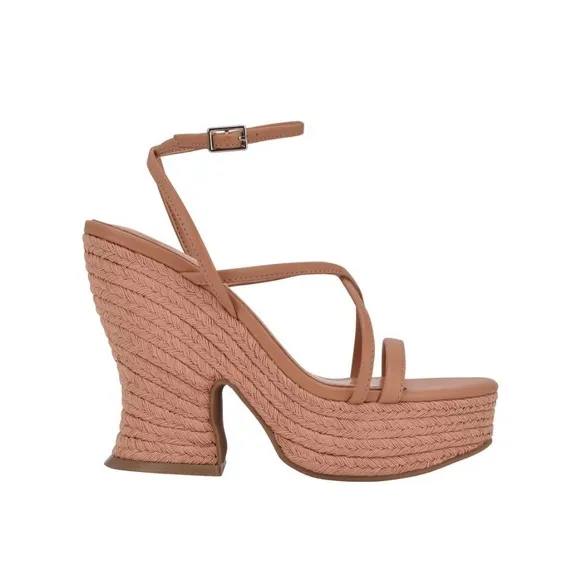 Marc Fisher LTD Medium Natural Fetch Espadrilles Platform Sandals Women’s 9.5