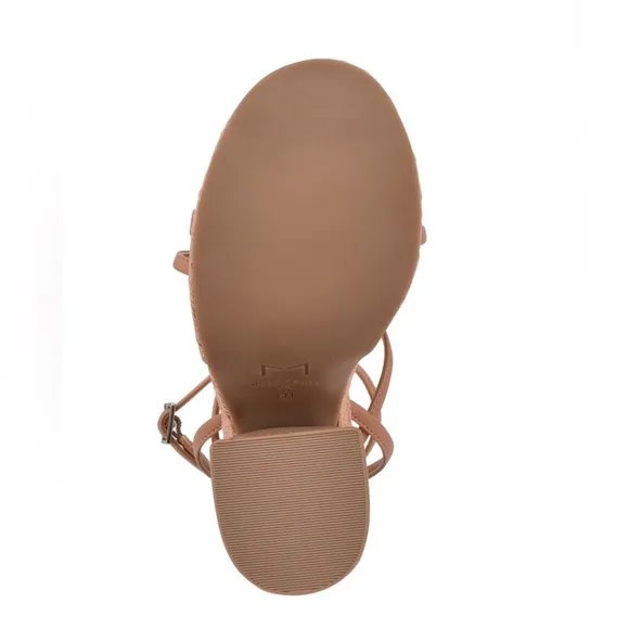 Marc Fisher LTD Medium Natural Fetch Espadrilles Platform Sandals Women’s 9.5