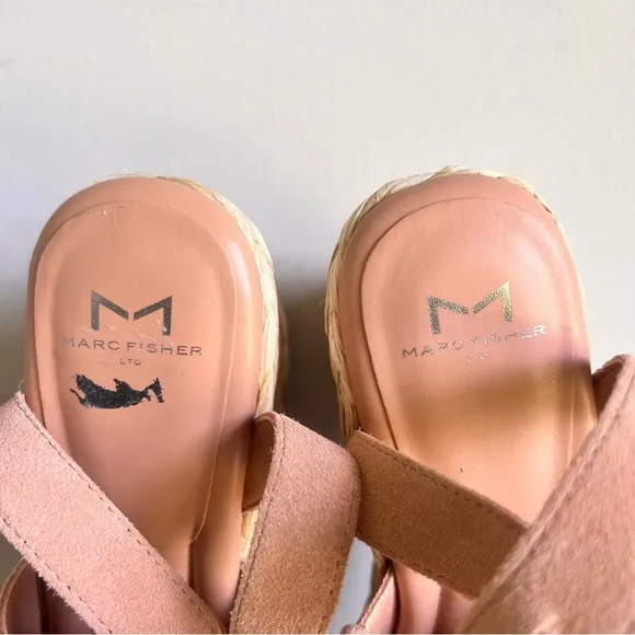 Marc Fisher LTD Nelly Espadrille Wedge Women's Sandal Size 9.5 SKU#241261