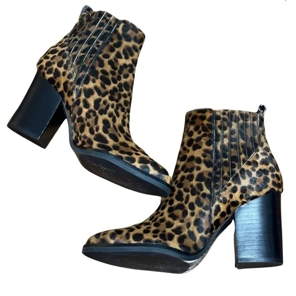 Marc Fisher new no box real fur ankle boots size 6.5