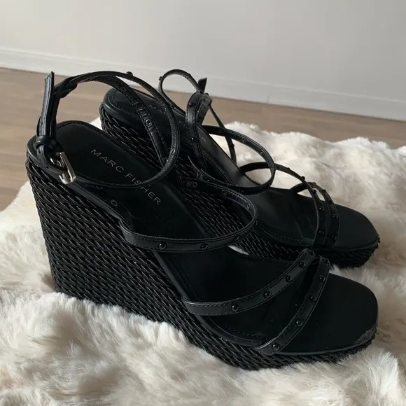 Marc Fisher Platform Sandals, Size 8