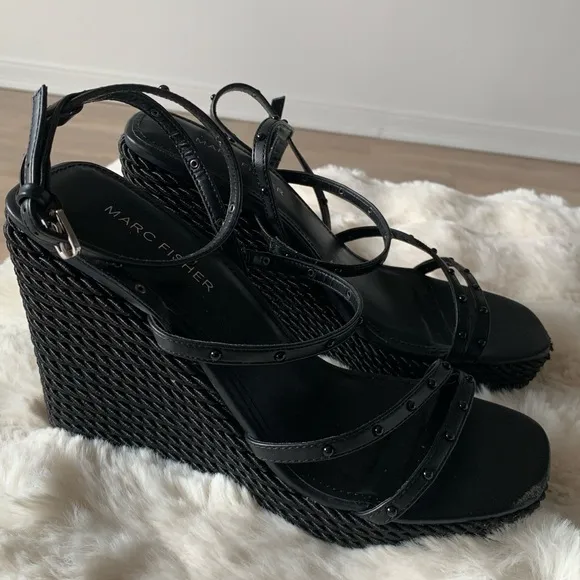 Marc Fisher Platform Sandals, Size 8