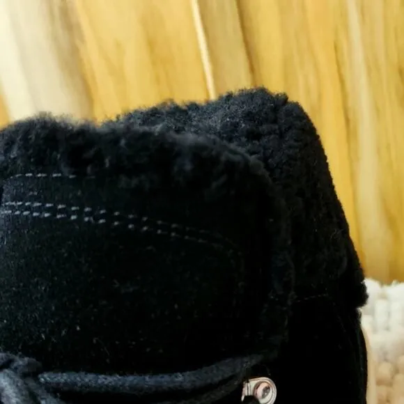 MARC FISHER SANA FAUX SHEARLING HIGH TOP SNEAKERS SIZE 7