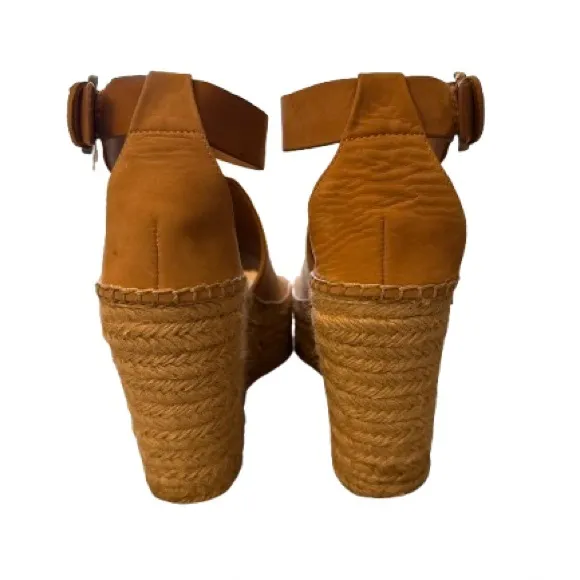 Marc Fisher Tan platform Wedge Sandals