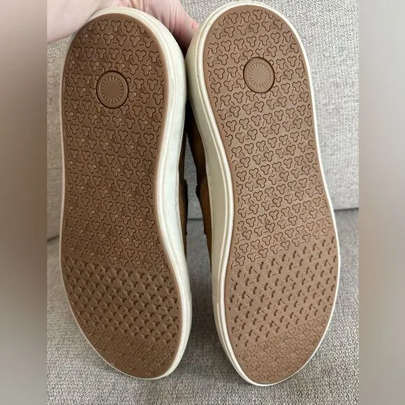 Marc Joseph New York Men’s Slip On Shoes Fashion Sneakers Cognac Suede Size 10
