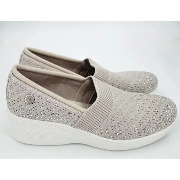 Martha Stewart x Skechers Collab Pier Lite Reflection Wedge Knit Shoe Size 6.5
