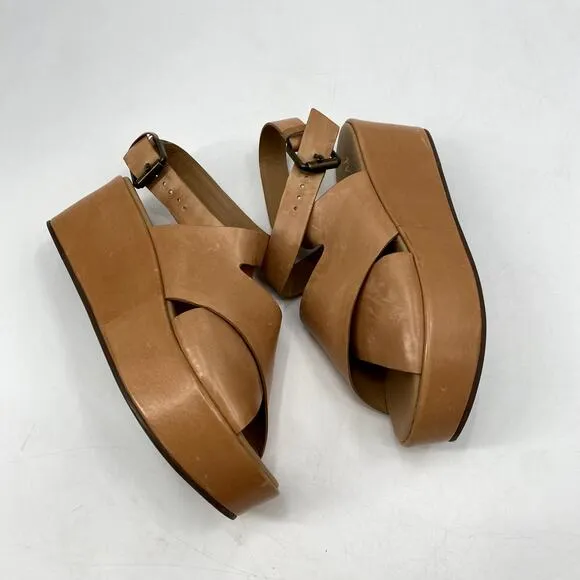Matisse brown Leather Platform Sandals