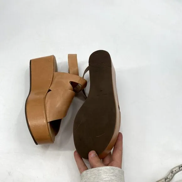 Matisse brown Leather Platform Sandals