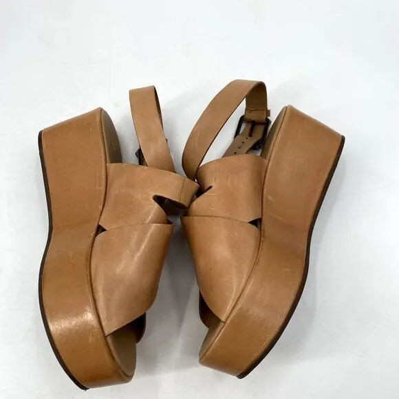 Matisse brown Leather Platform Sandals