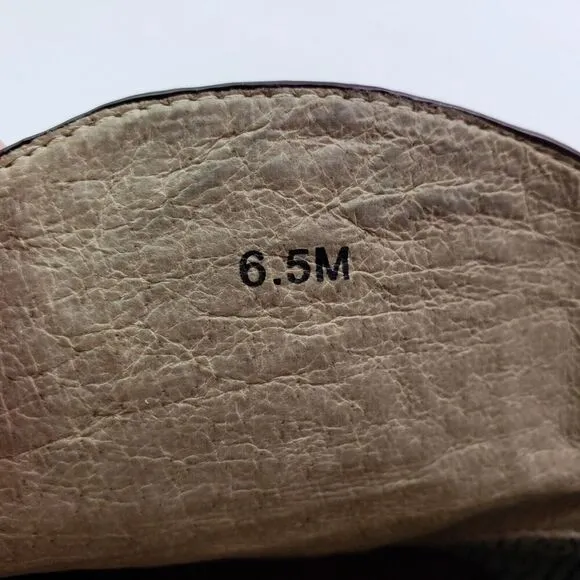 Matt Bernson Womens Size 6.5 Brown Leather Hidden Wedge Bootie Shoes