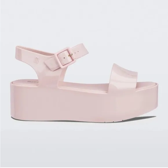 Melissa Light Pink Mar Jelly Platform Sandals Sz 7