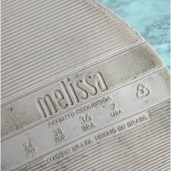 Melissa Light Pink Mar Jelly Platform Sandals Sz 7