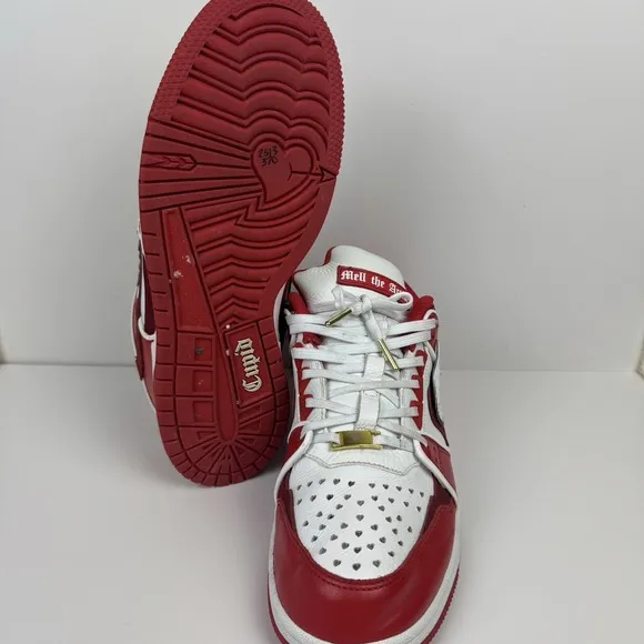 Mell The Artist &quot;Cupid Low&quot; Men's 11 Custom Sneakers Shoes Red Dunk