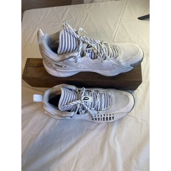 Men's Adidas Dame 7‎ Basketball White Hi-Top Opponent Advisory Shoes-Size 12