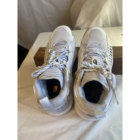 Men's Adidas Dame 7‎ Basketball White Hi-Top Opponent Advisory Shoes-Size 12