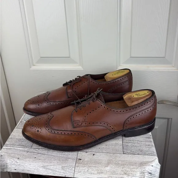 Men's Allen Edmonds Wingtip Shoes concord Model Size 12 aaa