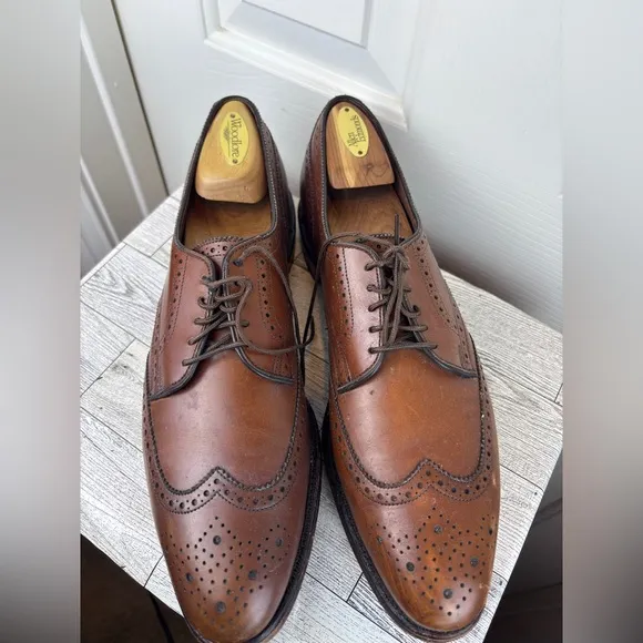 Men's Allen Edmonds Wingtip Shoes concord Model Size 12 aaa