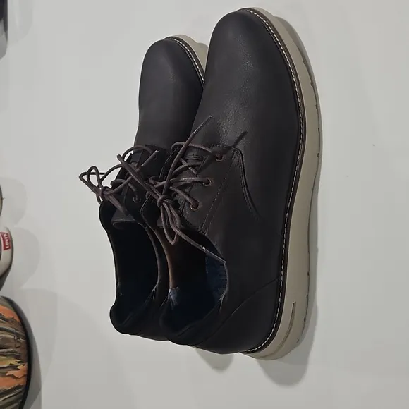 Men's Brown Leather Shoes Dr Scholls. Sz 11 mens