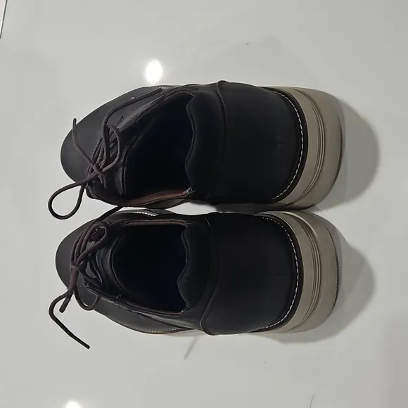 Men's Brown Leather Shoes Dr Scholls. Sz 11 mens