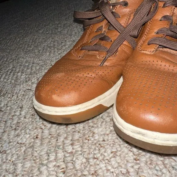 Men’s Johnston &amp; Murphy Tan Leather Shoes Sneakers size 10