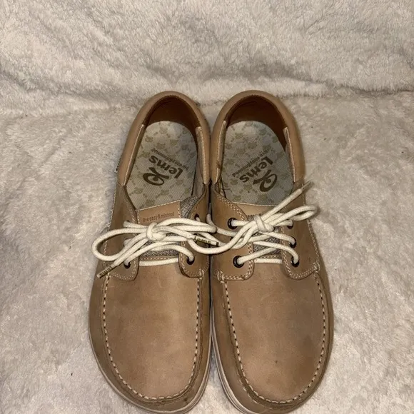 Men's Lems Shoes Loafers Boat Shoes Tan/Beige US Size 11.5