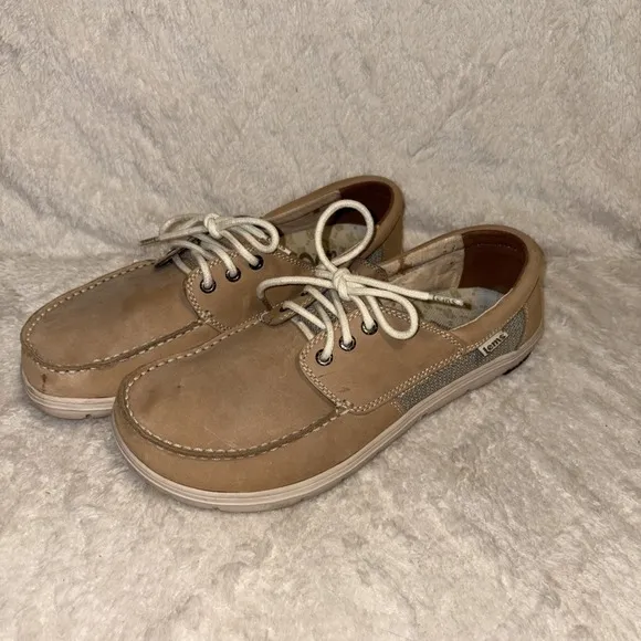 Men's Lems Shoes Loafers Boat Shoes Tan/Beige US Size 11.5