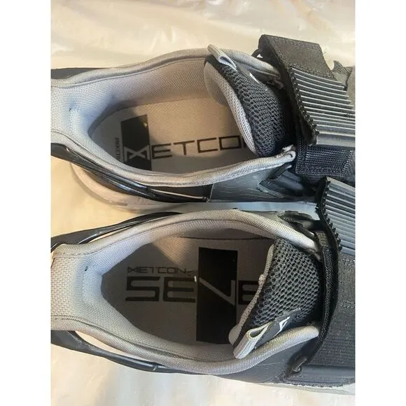 Men's Metcon 7‎ FlyEase Black Particle Gray Dh3344-010 Tennis Shoes-Size 12