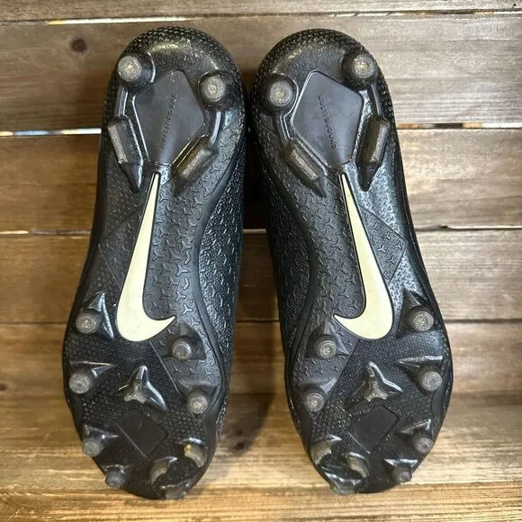 Mens Nike iD Phantom VSN Pro DF FG‎ Black Soccer Cleats Shoes Size 8 M GUC