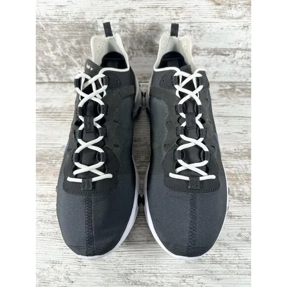 Men's Nike React Element 55 ID By You Custom Black Sneakers Sz 9.5 Athletic Gym