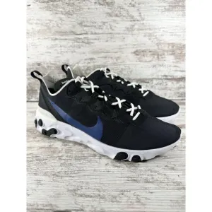 Men's Nike React Element 55 ID By You Custom Black Sneakers Sz 9.5 Athletic Gym