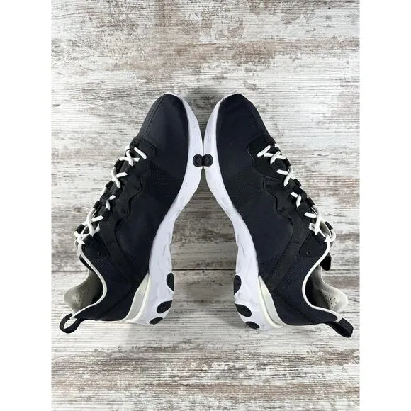 Men's Nike React Element 55 ID By You Custom Black Sneakers Sz 9.5 Athletic Gym