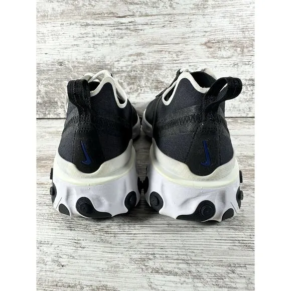 Men's Nike React Element 55 ID By You Custom Black Sneakers Sz 9.5 Athletic Gym
