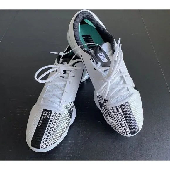 Men's Size 12 Nike Force Zoom 7 Pro Baseball Cleats White Black DC9905-103 NEW
