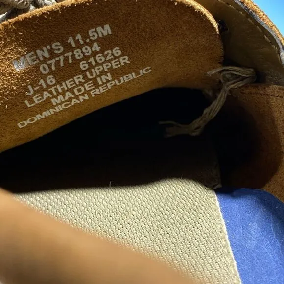 Mens Sperry Top-Sider Leeward Moc 2-Eye Boat Shoes US 11M Light Brown Leather