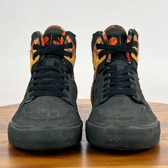 Mens Supra Rothco Vaider Camo Black High Top Skateboarding‎ Shoes Size 6 M GUC