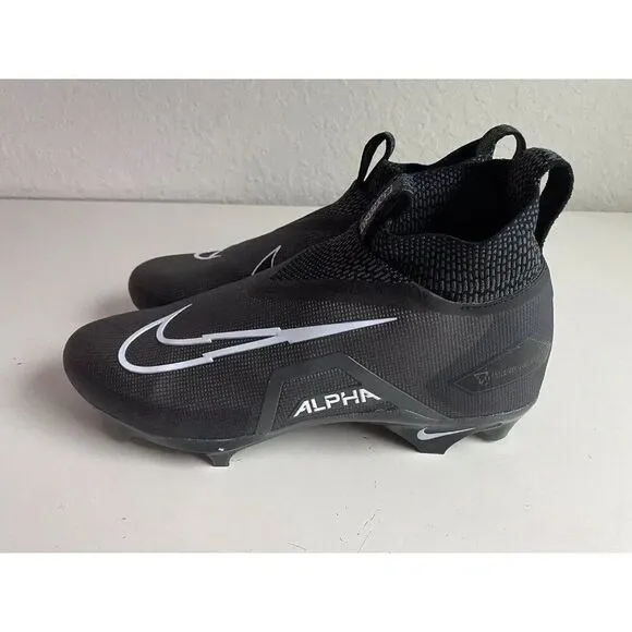 Men's  Sz 11.5 Nike Alpha Menace Elite 3 Black Football Cleats CT6648-010 NEW