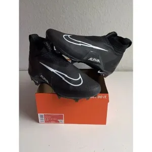 Men's  Sz 11.5 Nike Alpha Menace Elite 3 Black Football Cleats CT6648-010 NEW