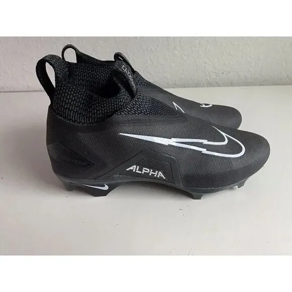 Men's  Sz 11.5 Nike Alpha Menace Elite 3 Black Football Cleats CT6648-010 NEW