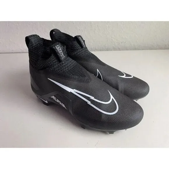 Men's  Sz 11.5 Nike Alpha Menace Elite 3 Black Football Cleats CT6648-010 NEW