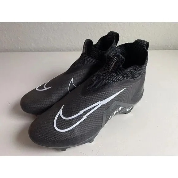 Men's  Sz 11.5 Nike Alpha Menace Elite 3 Black Football Cleats CT6648-010 NEW