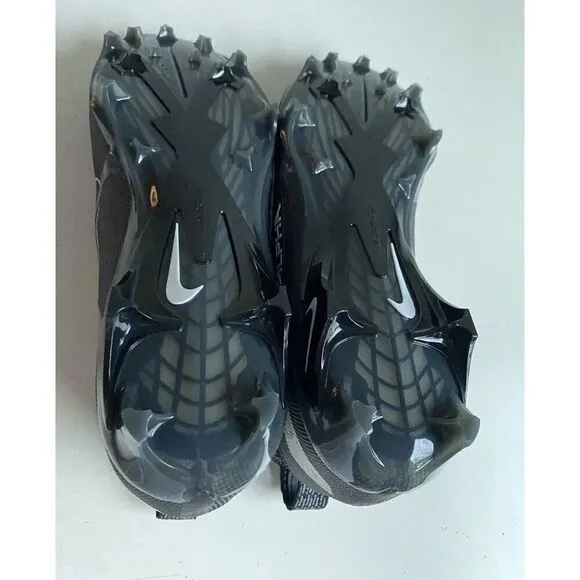 Men's  Sz 11.5 Nike Alpha Menace Elite 3 Black Football Cleats CT6648-010 NEW