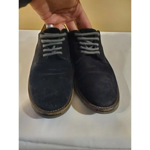 Men's UGG Collection Black Leather Shoes, Size 7.5, 1004617