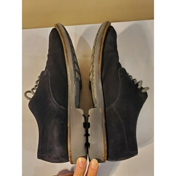 Men's UGG Collection Black Leather Shoes, Size 7.5, 1004617