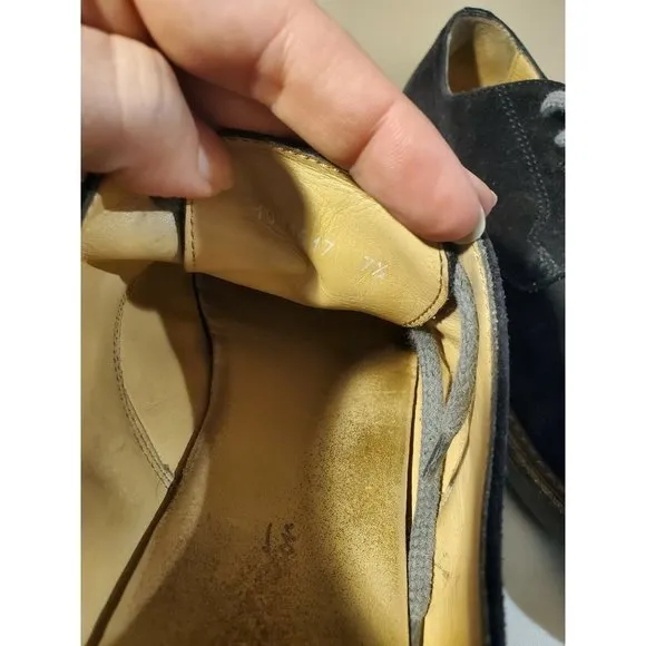 Men's UGG Collection Black Leather Shoes, Size 7.5, 1004617