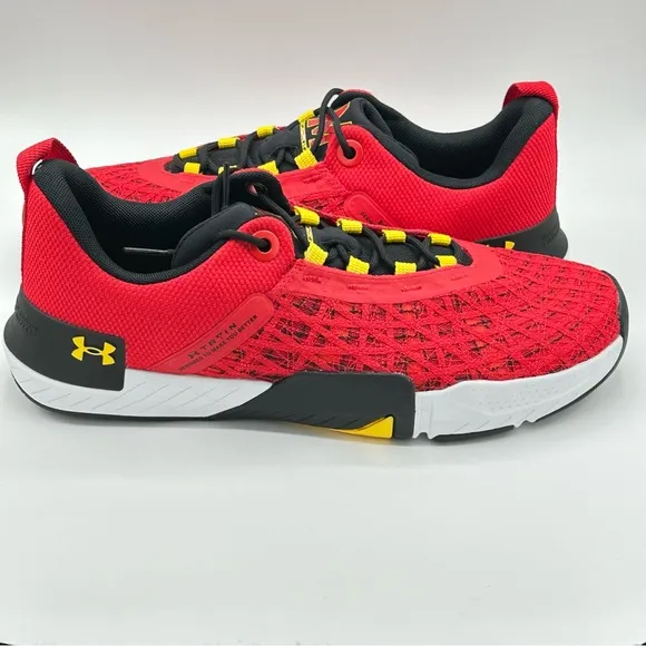 Men’s Under Armour TriBase Reign 5 3026909-600 University of Maryland  Size 11