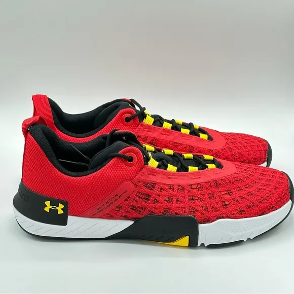 Men’s Under Armour TriBase Reign 5 3026909-600 University of Maryland  Size 11