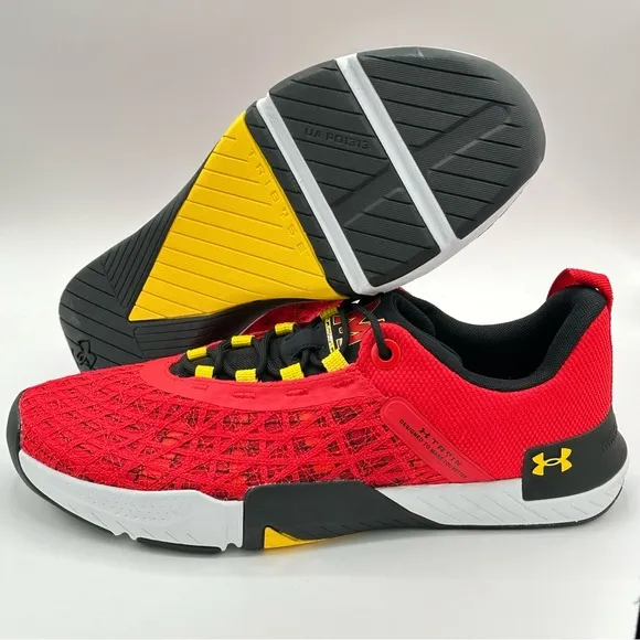 Men’s Under Armour TriBase Reign 5 3026909-600 University of Maryland  Size 11